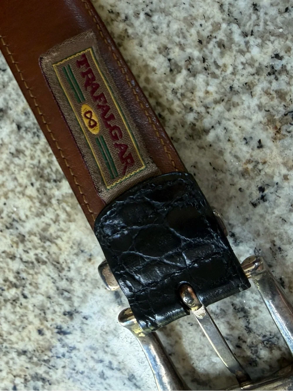 Trafalgar tom James Okeechobee alligator Leather Belt size 44
